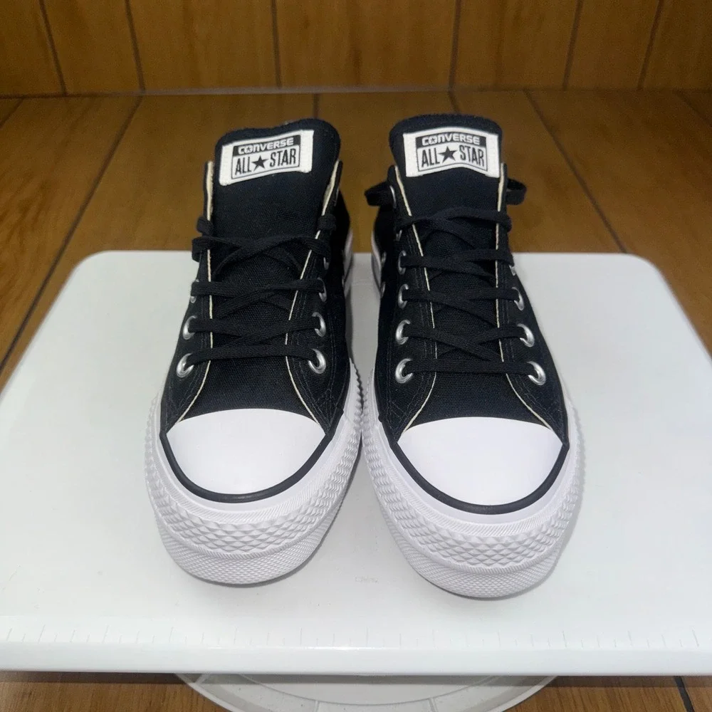 Converse Chuck Taylor All Star Lift Platform Black Canvas LowTop 560250C Women 8 - Picture 3 of 16